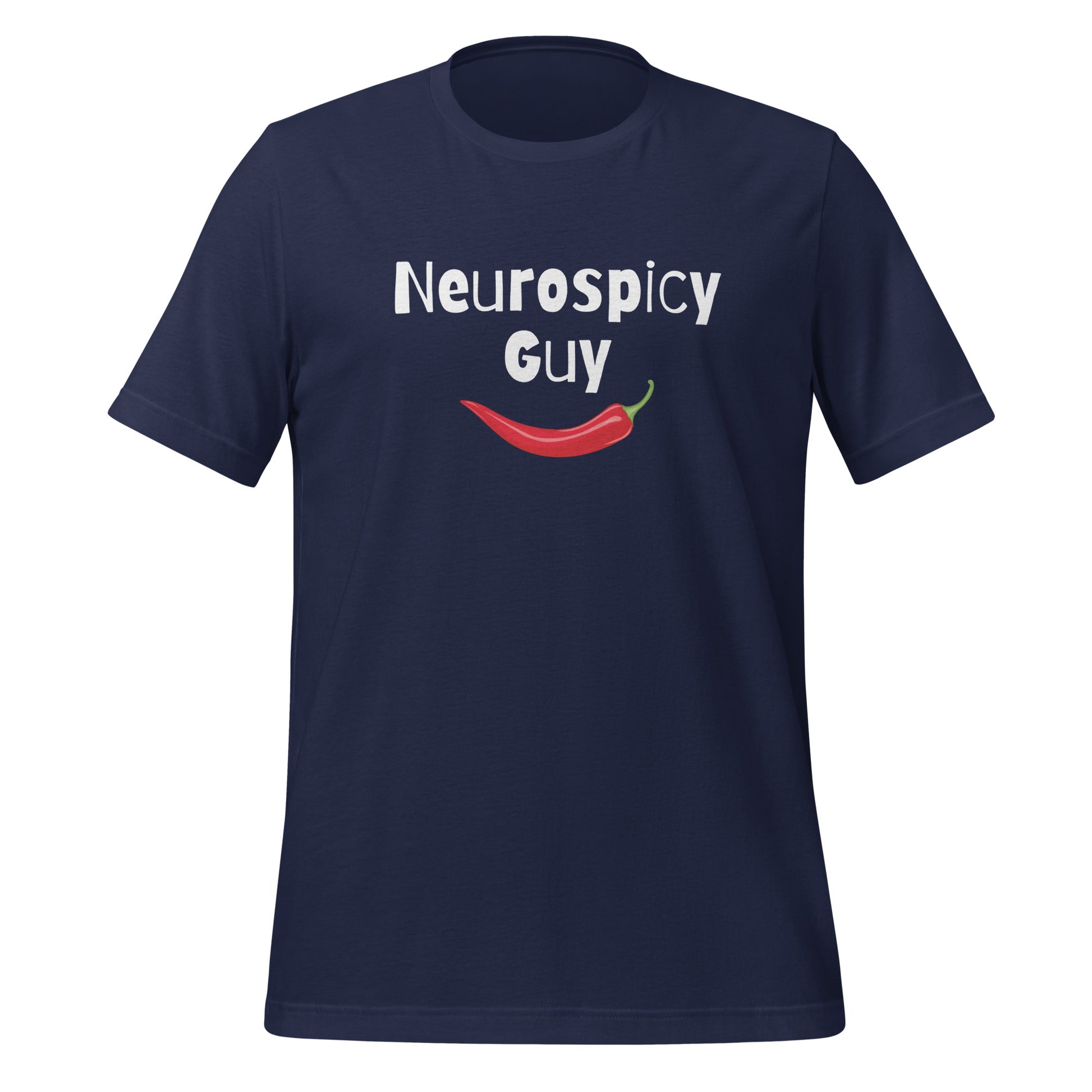Neurospicy Guy | T-Shirt | The Neurospicy Store Navy
