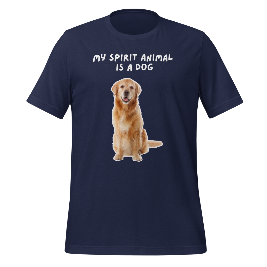 My Spirit Animal Is A Dog | T-Shirt | The Neurospicy Store Navy