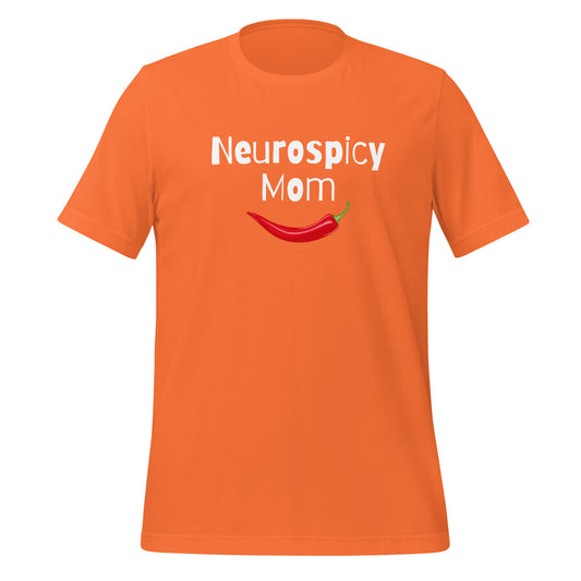 Neurospicy Mom | T-Shirt | The Neurospicy Store Orange