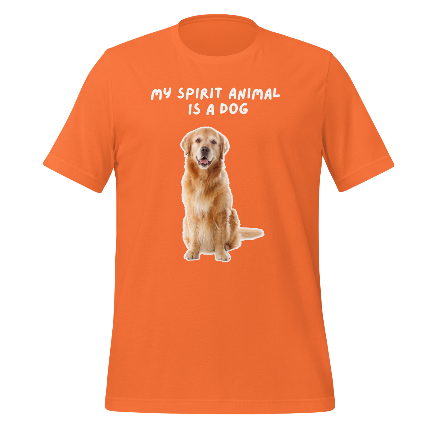 My Spirit Animal Is A Dog | T-Shirt | The Neurospicy Store Orange