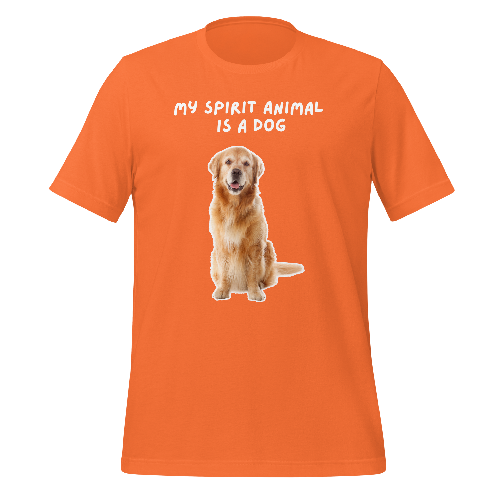 My Spirit Animal Is A Dog | T-Shirt | The Neurospicy Store Orange