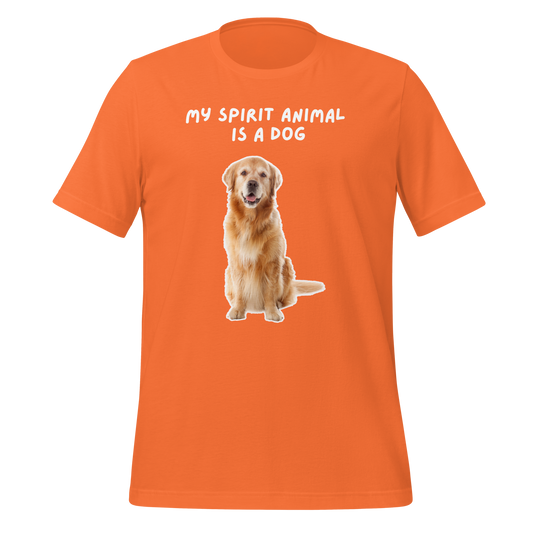 My Spirit Animal Is A Dog | T-Shirt | The Neurospicy Store Orange