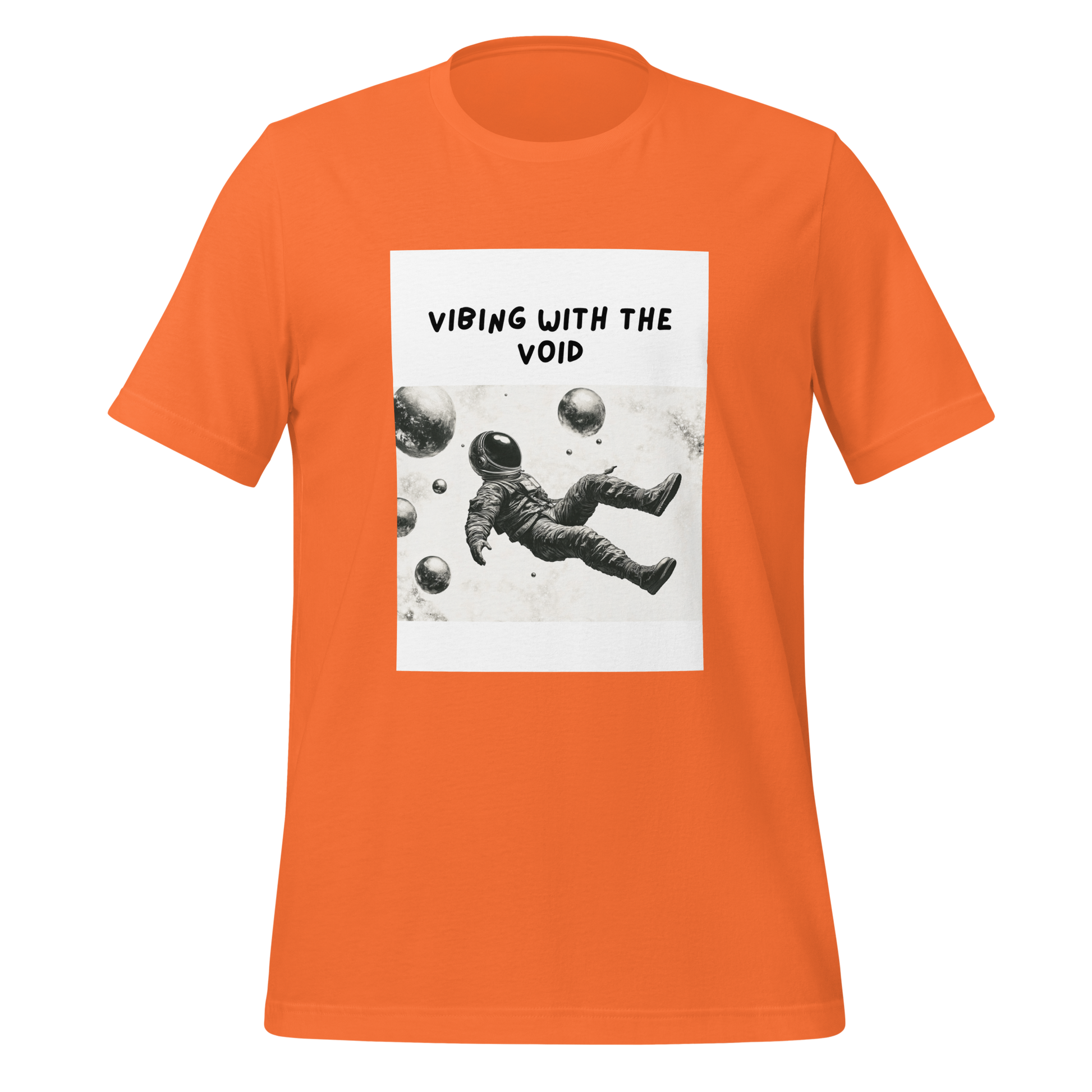 Vibing With The Void | T-Shirt | The Neurospicy Store Orange