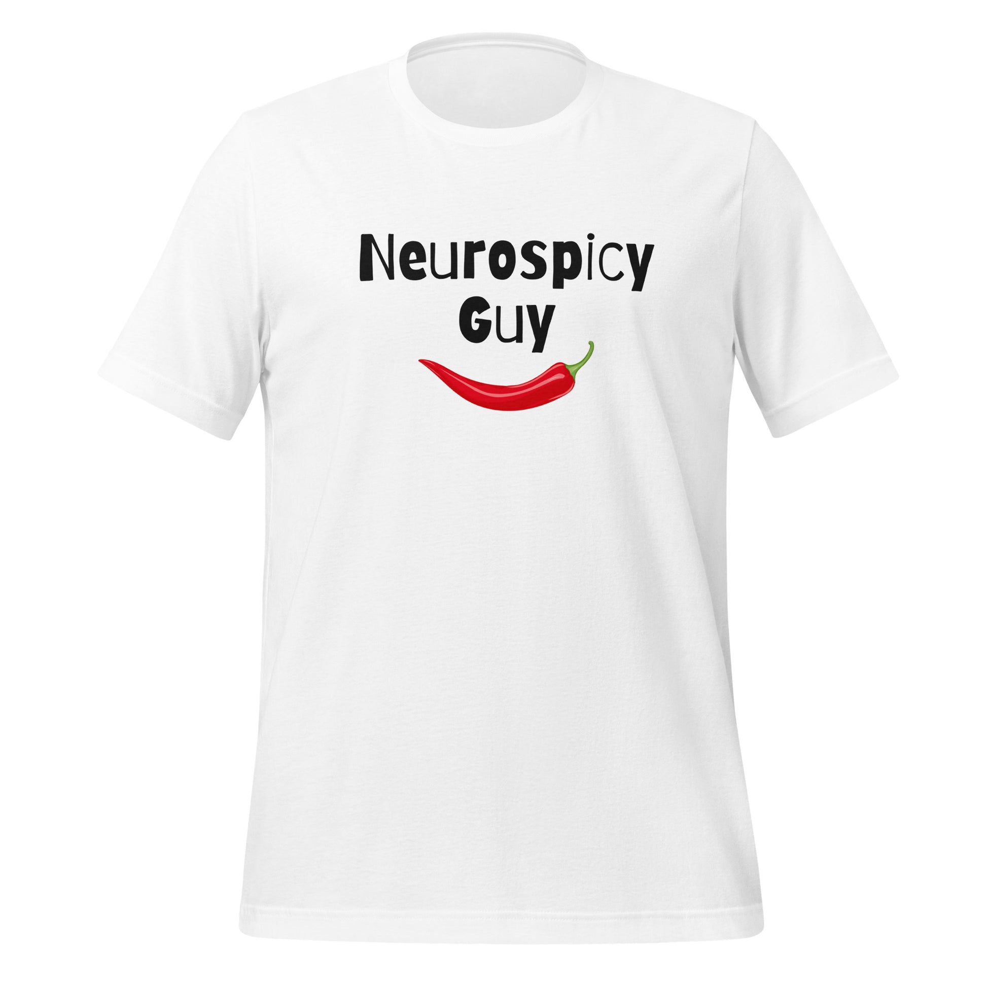 Neurospicy Guy | T-Shirt | The Neurospicy Store White