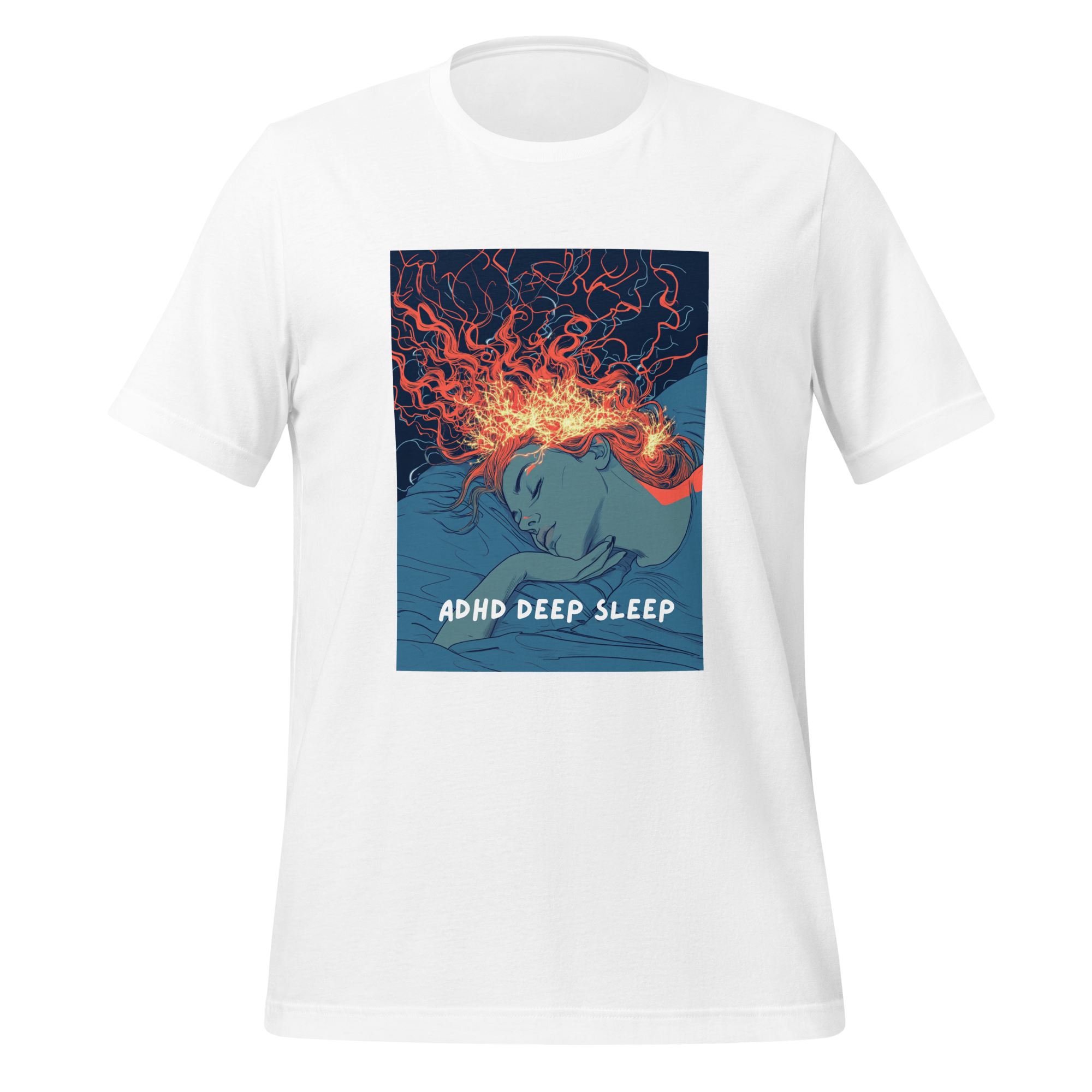 ADHD Deep Sleep | T-Shirt | The Neurospicy Store White