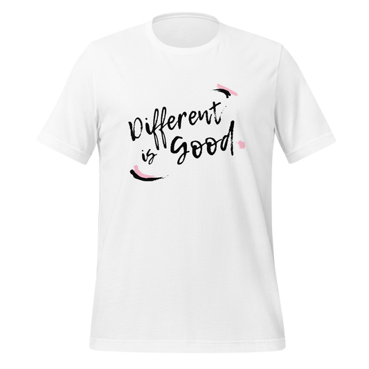 Different Is Good | T-Shirt | The Neurospicy Store White