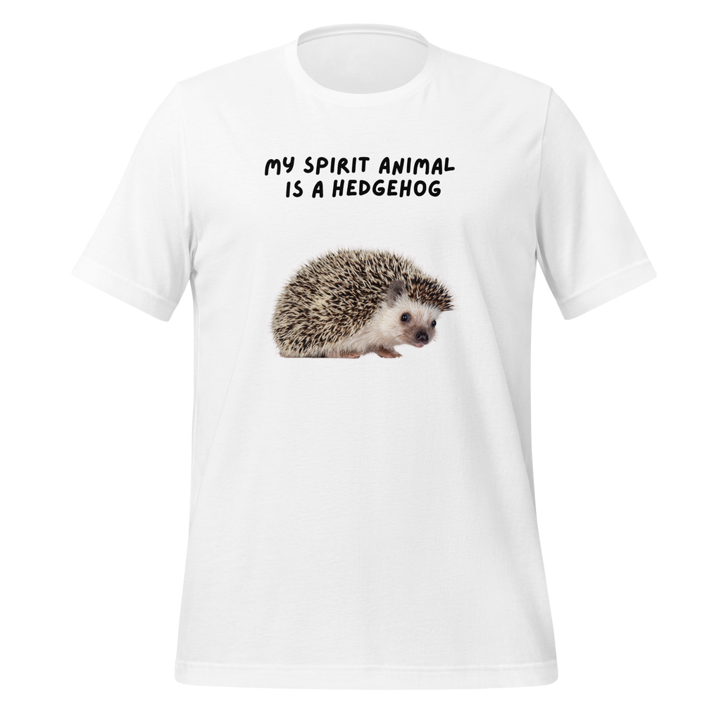My Spirit Animal Is A Hedgehog | T-Shirt | The Neurospicy Store White