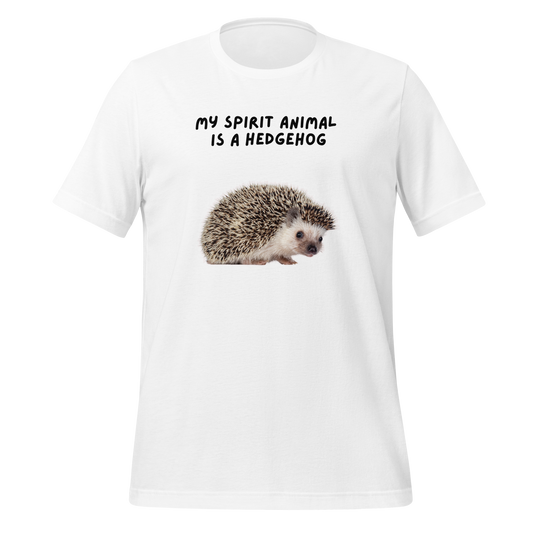 My Spirit Animal Is A Hedgehog | T-Shirt | The Neurospicy Store White