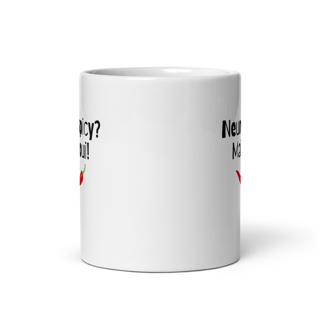 Neurospicy? Mais Qui! | White Glossy Mug | The Neurospicy Store