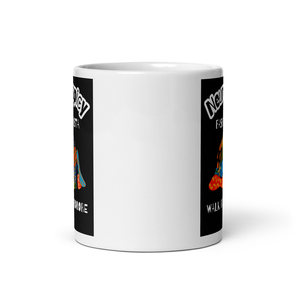Neurospicy Fashionista Walk In Wardrobe | White Glossy Mug | The Neurospicy Store