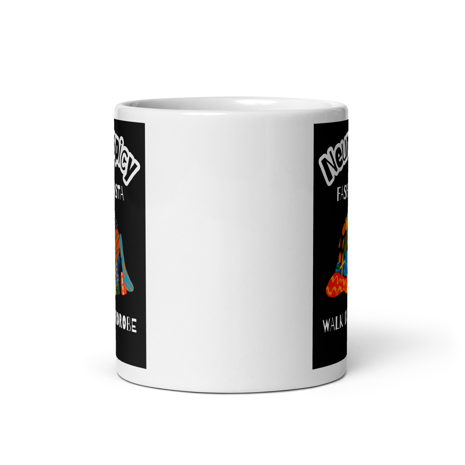 Neurospicy Fashionista Walk In Wardrobe | White Glossy Mug | The Neurospicy Store