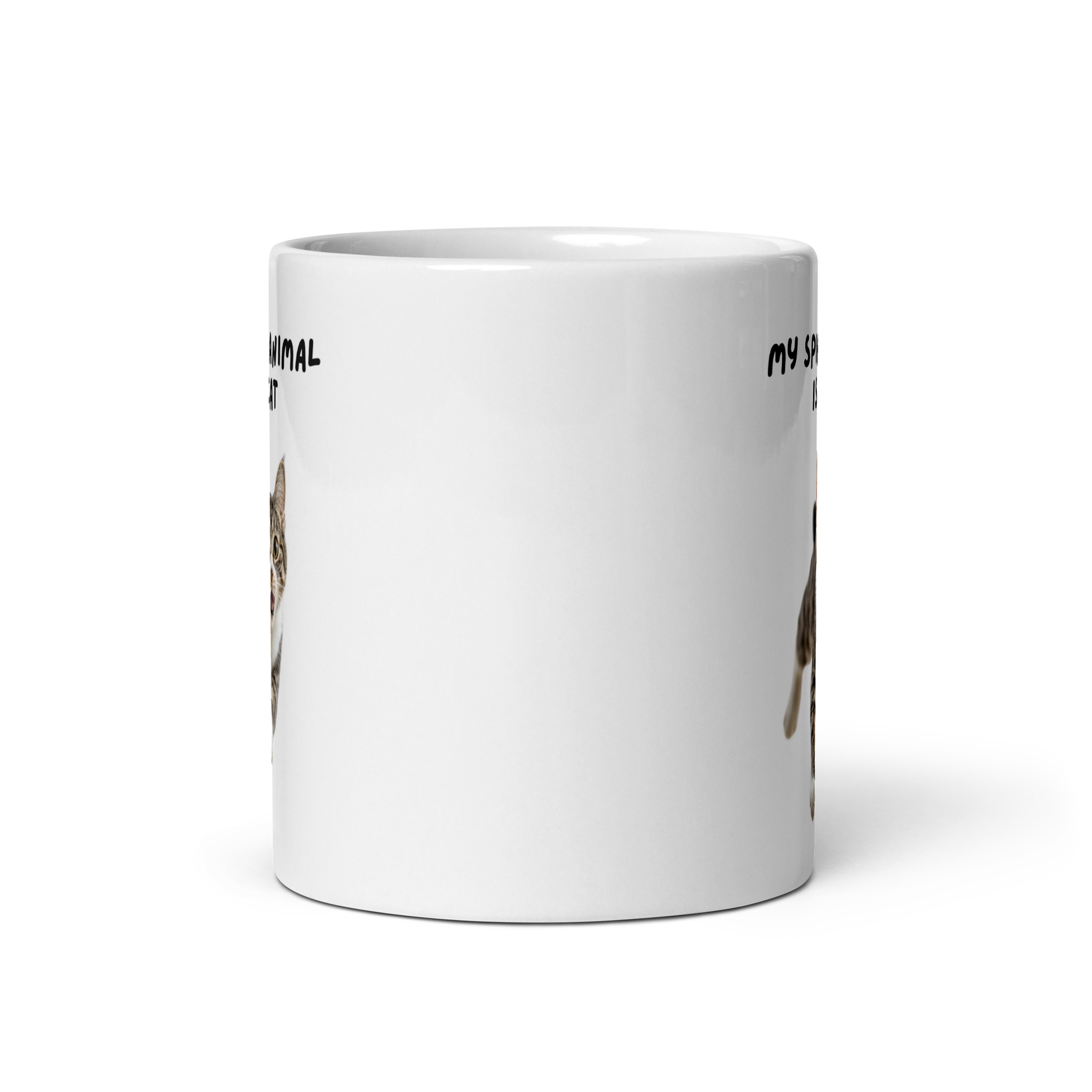 My Spirit Animal Is A Cat | White Glossy Mug | The Neurospicy Store