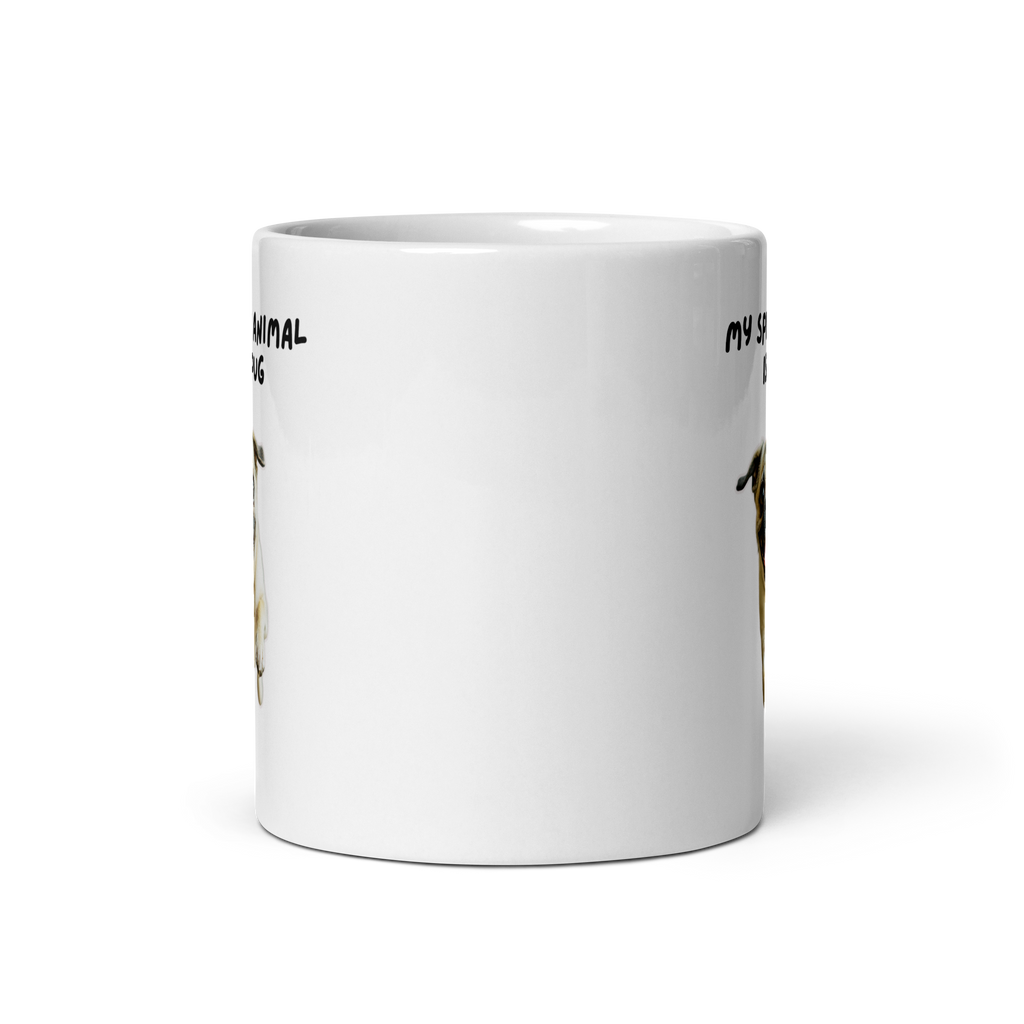 My Spirit Animal Is A Pug | White Glossy Mug | The Neurospicy Store