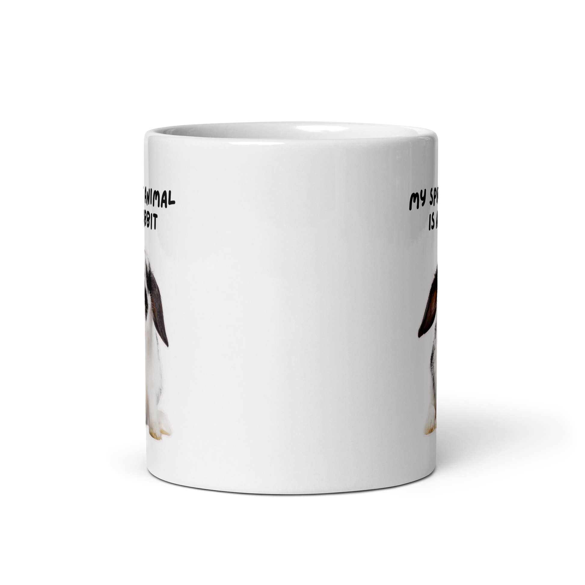 My Spirit Animal Is A Rabbit | White Glossy Mug | The Neurospicy Store