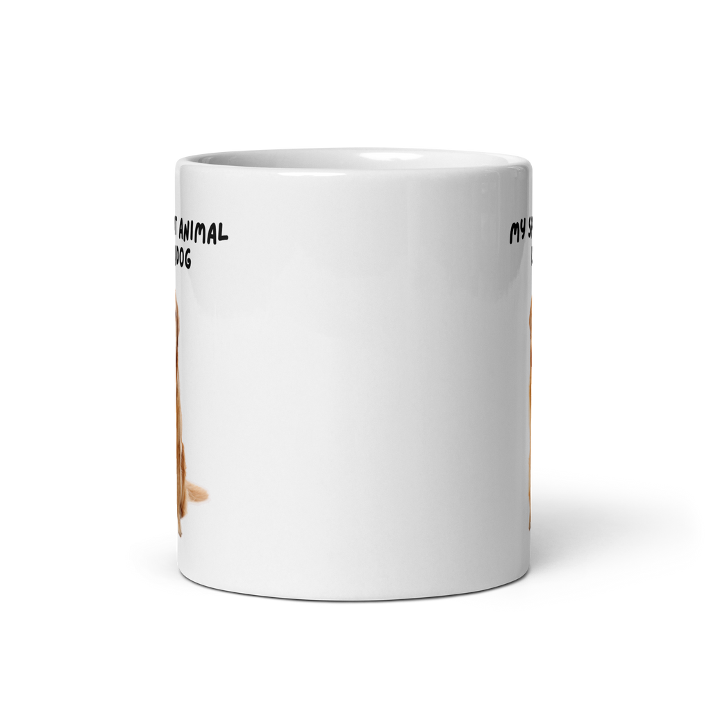 My Spirit Animal Is A Dog | White Glossy Mug | The Neurospicy Store