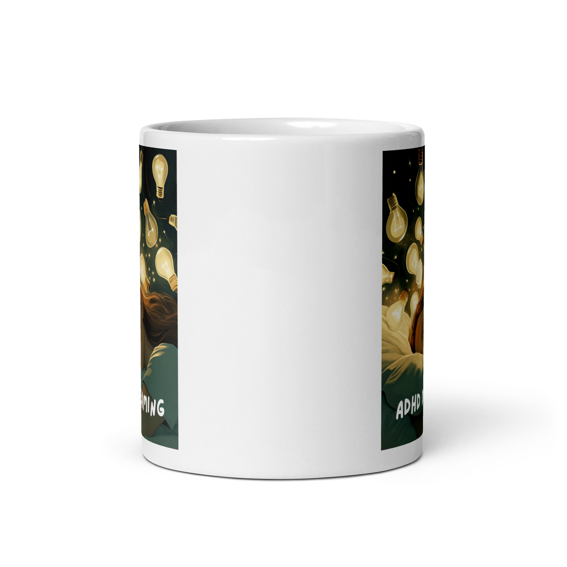 ADHD Dreaming | White Glossy Mug | The Neurospicy Store