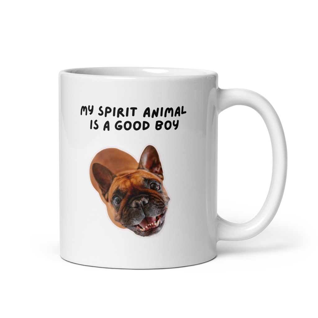 My Spirit Animal Is A Good Boy | White Glossy Mug | The Neurospicy Store 11 oz
