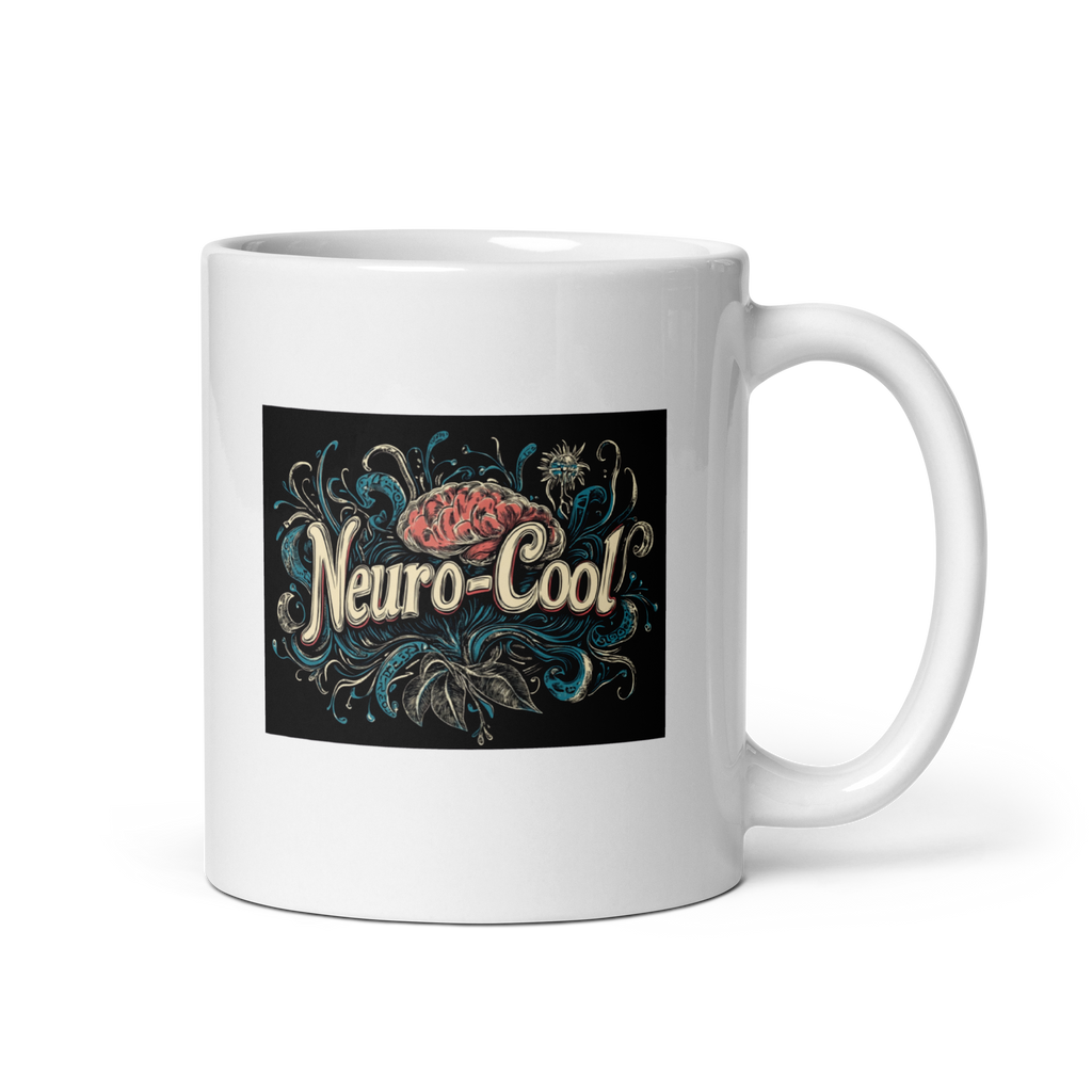 Neuro-Cool | White Glossy Mug | The Neurospicy Store 11 oz
