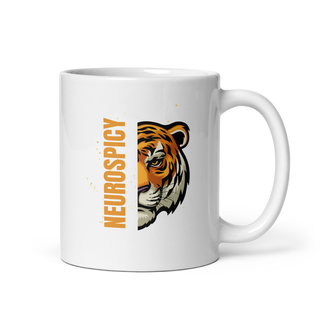 Neurospicy | White Glossy Mug | The Neurospicy Store 11 oz