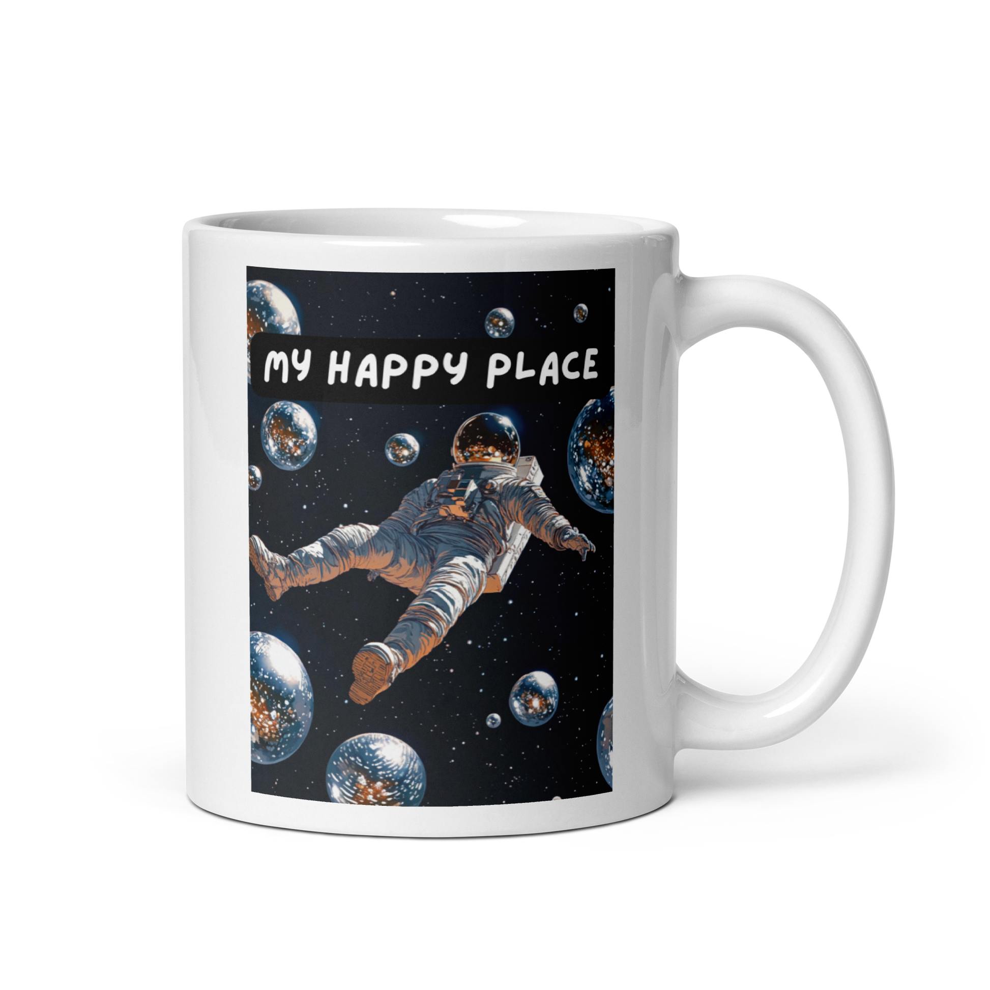 My Happy Place | White Glossy Mug | The Neurospicy Store 11 oz