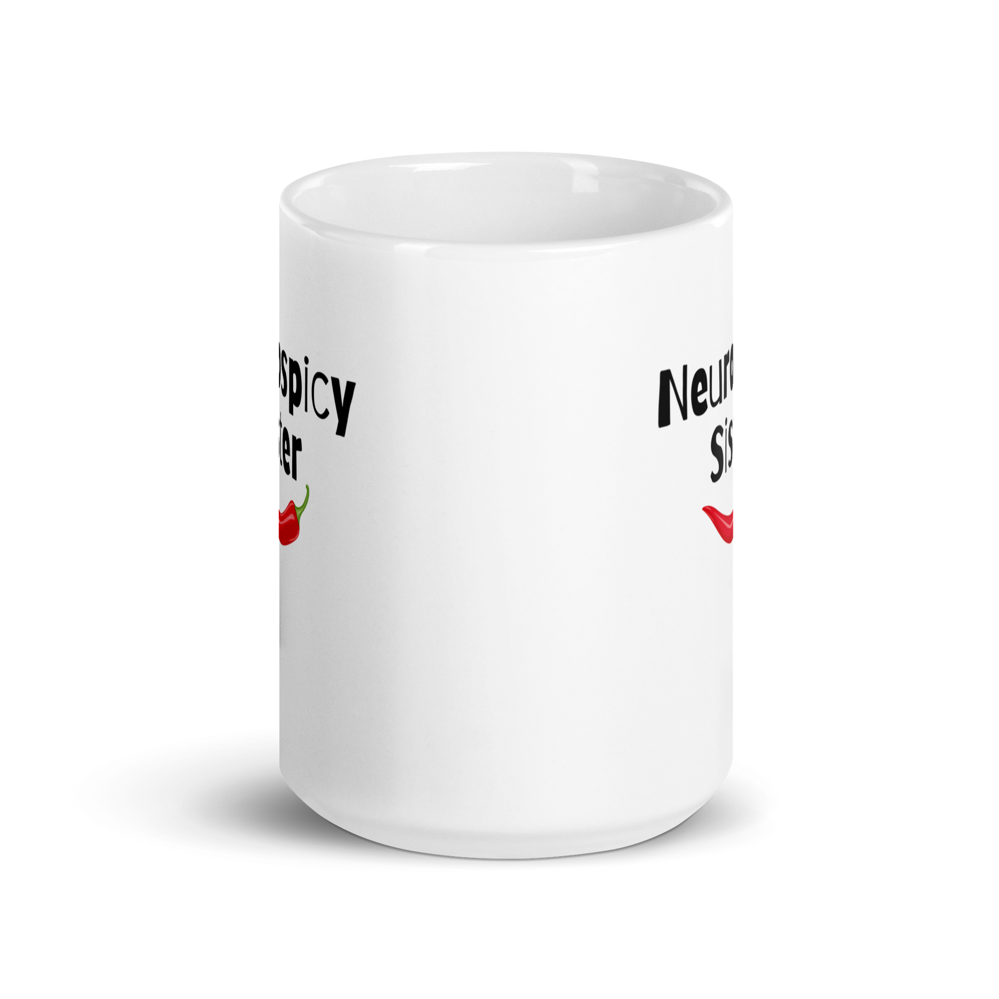Neurospicy Sister | White Glossy Mug | The Neurospicy Store