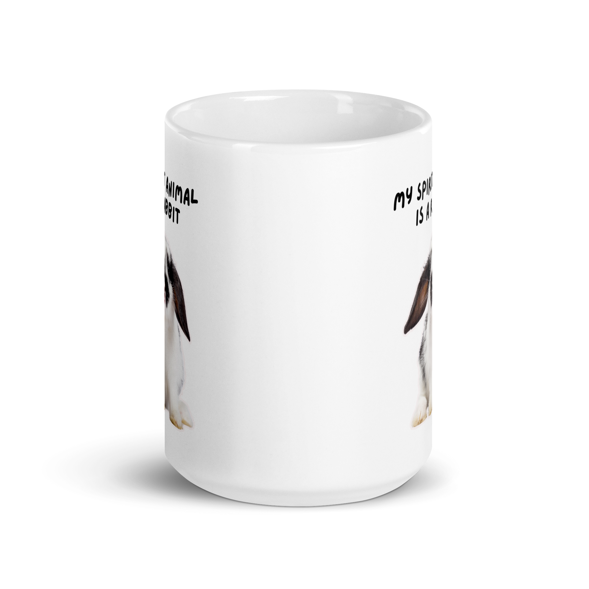My Spirit Animal Is A Rabbit | White Glossy Mug | The Neurospicy Store