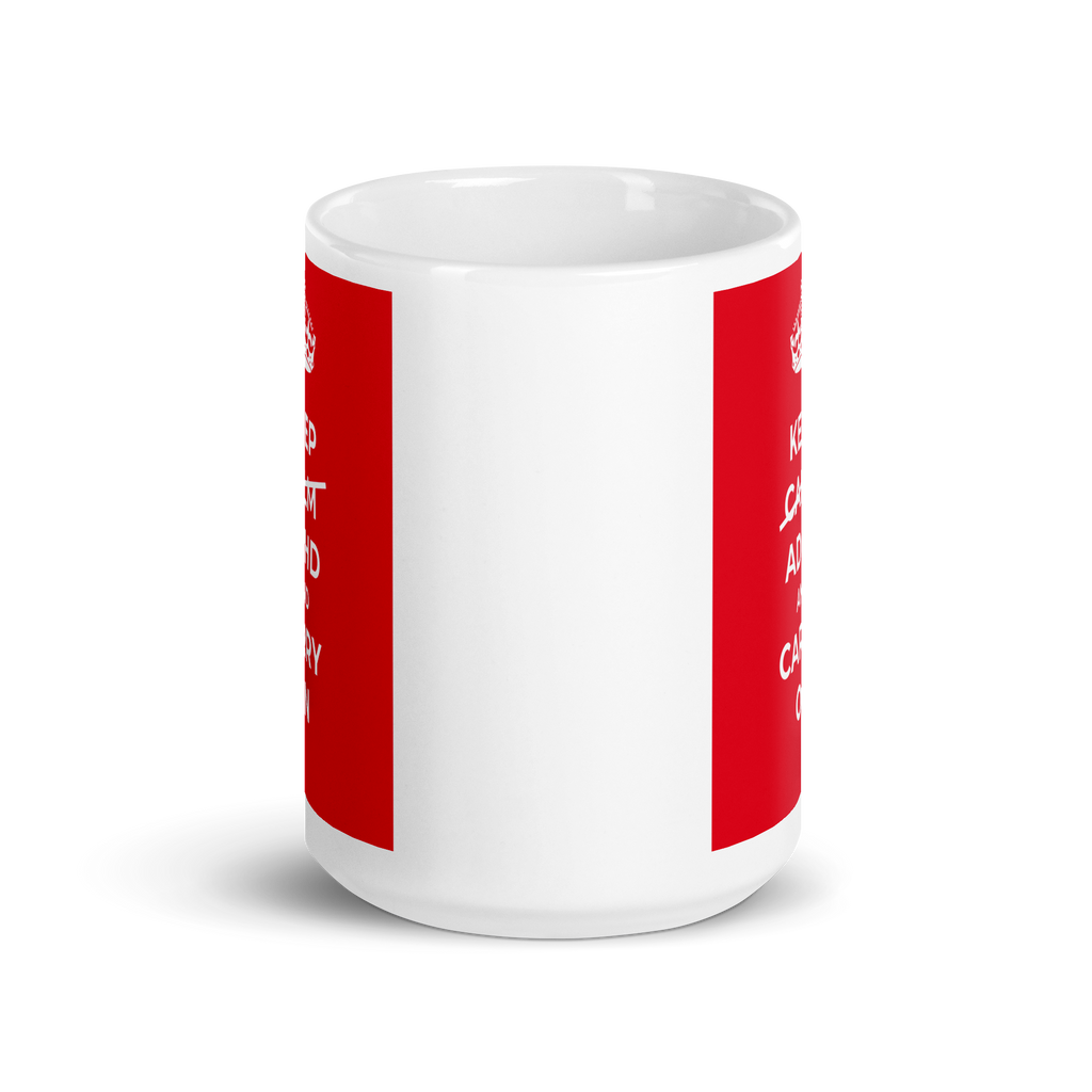 Keep Calm ADHD And Carry On | White Glossy Mug | The Neurospicy Store