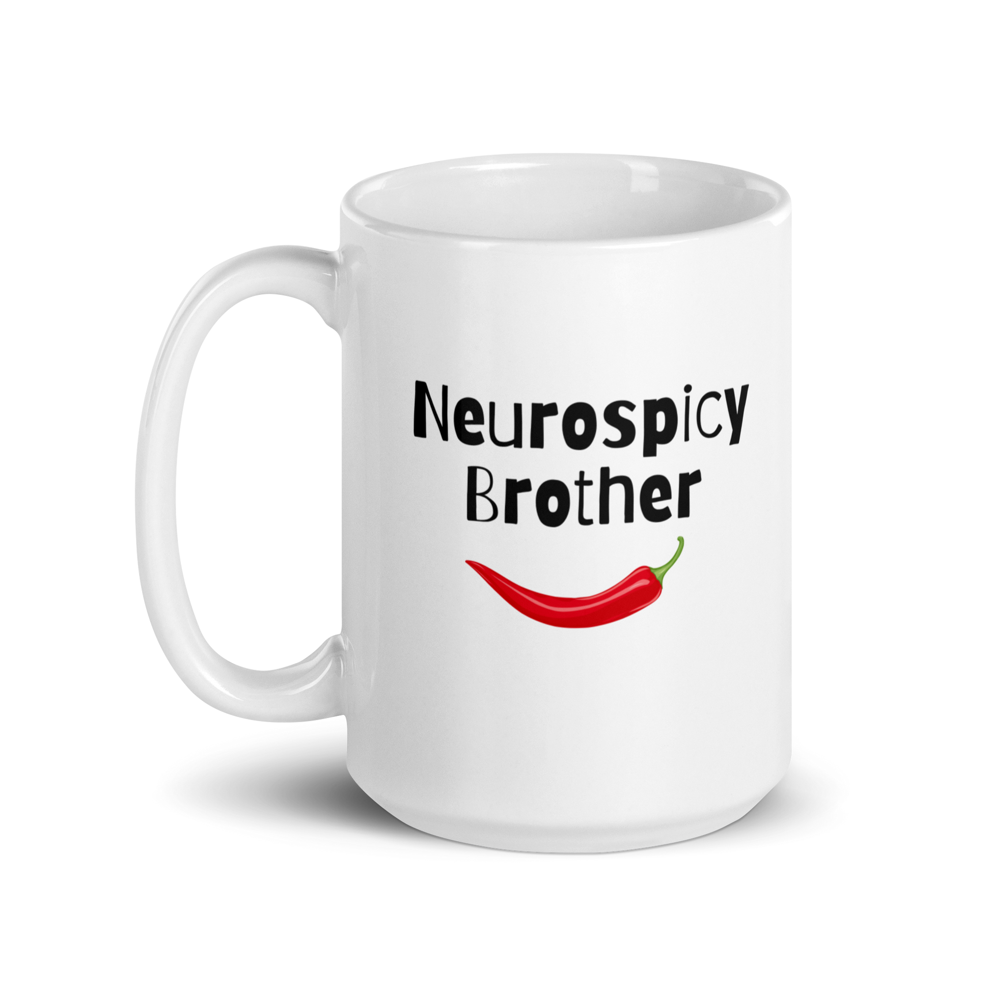 Neurospicy Brother | White Glossy Mug | The Neurospicy Store