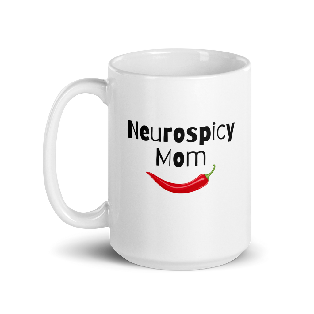 Neurospicy Mom | White Glossy Mug | The Neurospicy Store