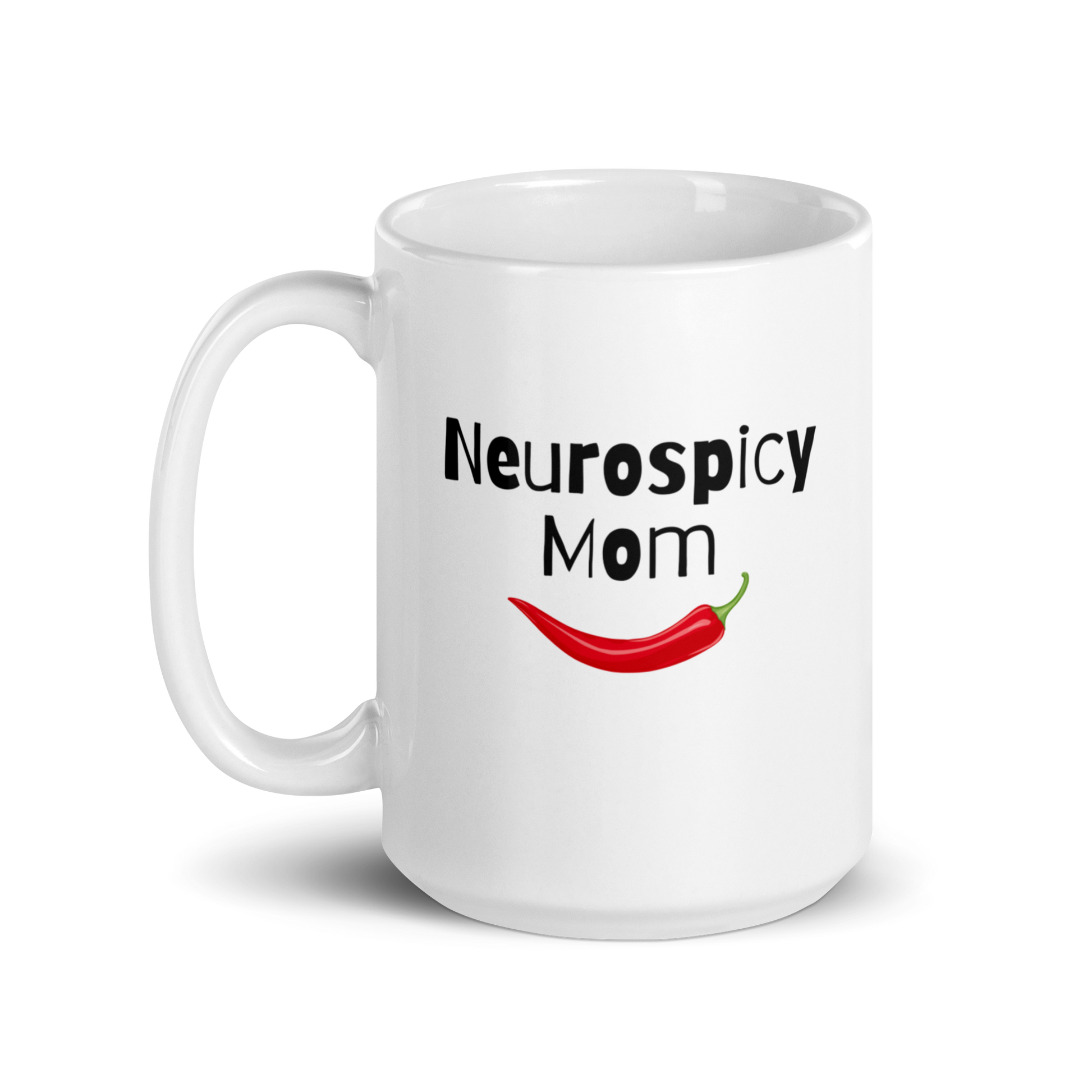 Neurospicy Mom | White Glossy Mug | The Neurospicy Store