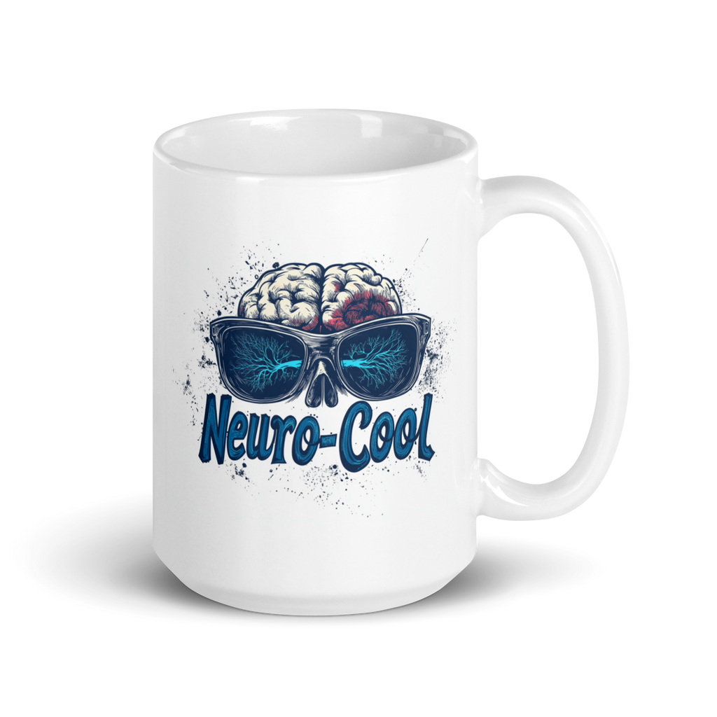 Neuro-Cool | White Glossy Mug | The Neurospicy Store 15 oz