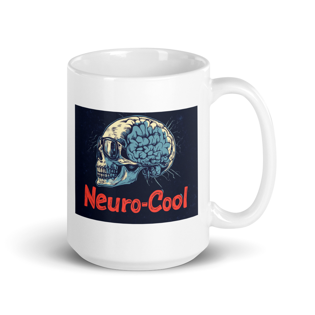 Neuro-Cool | White Glossy Mug | The Neurospicy Store 15 oz
