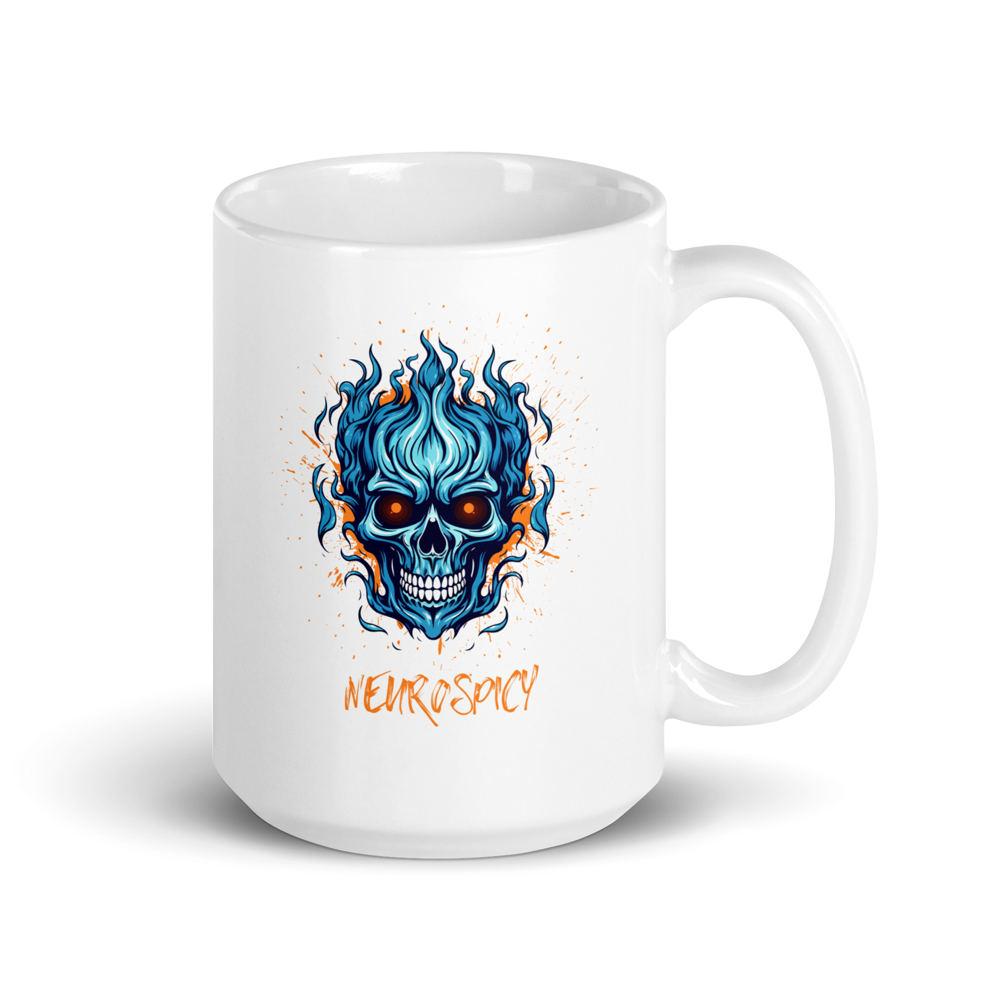 Neurospicy | White Glossy Mug | The Neurospicy Store 15 oz