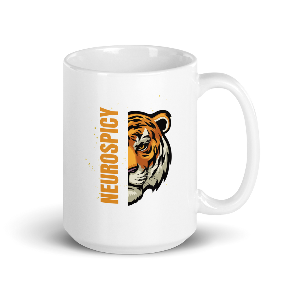 Neurospicy | White Glossy Mug | The Neurospicy Store 15 oz