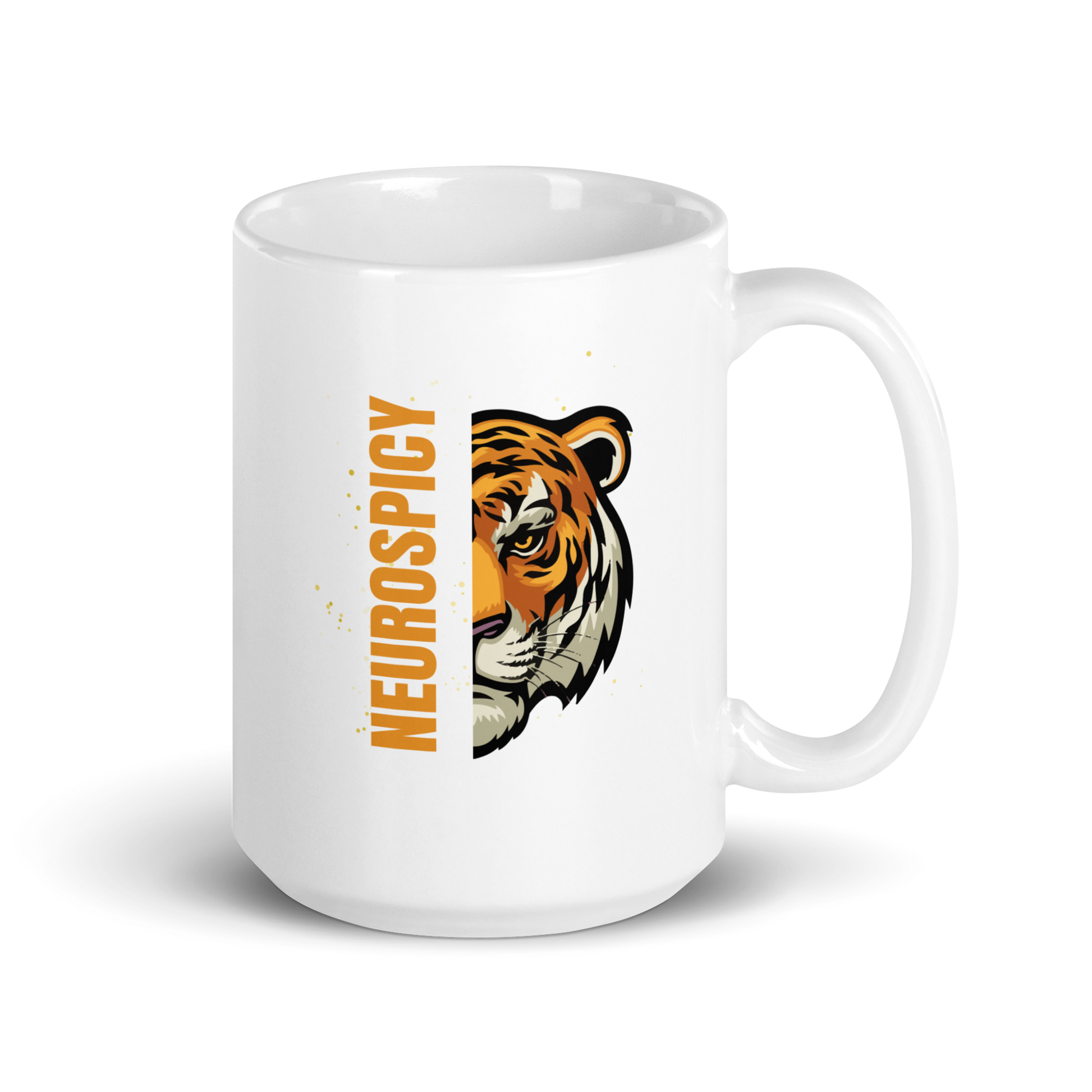 Neurospicy | White Glossy Mug | The Neurospicy Store 15 oz