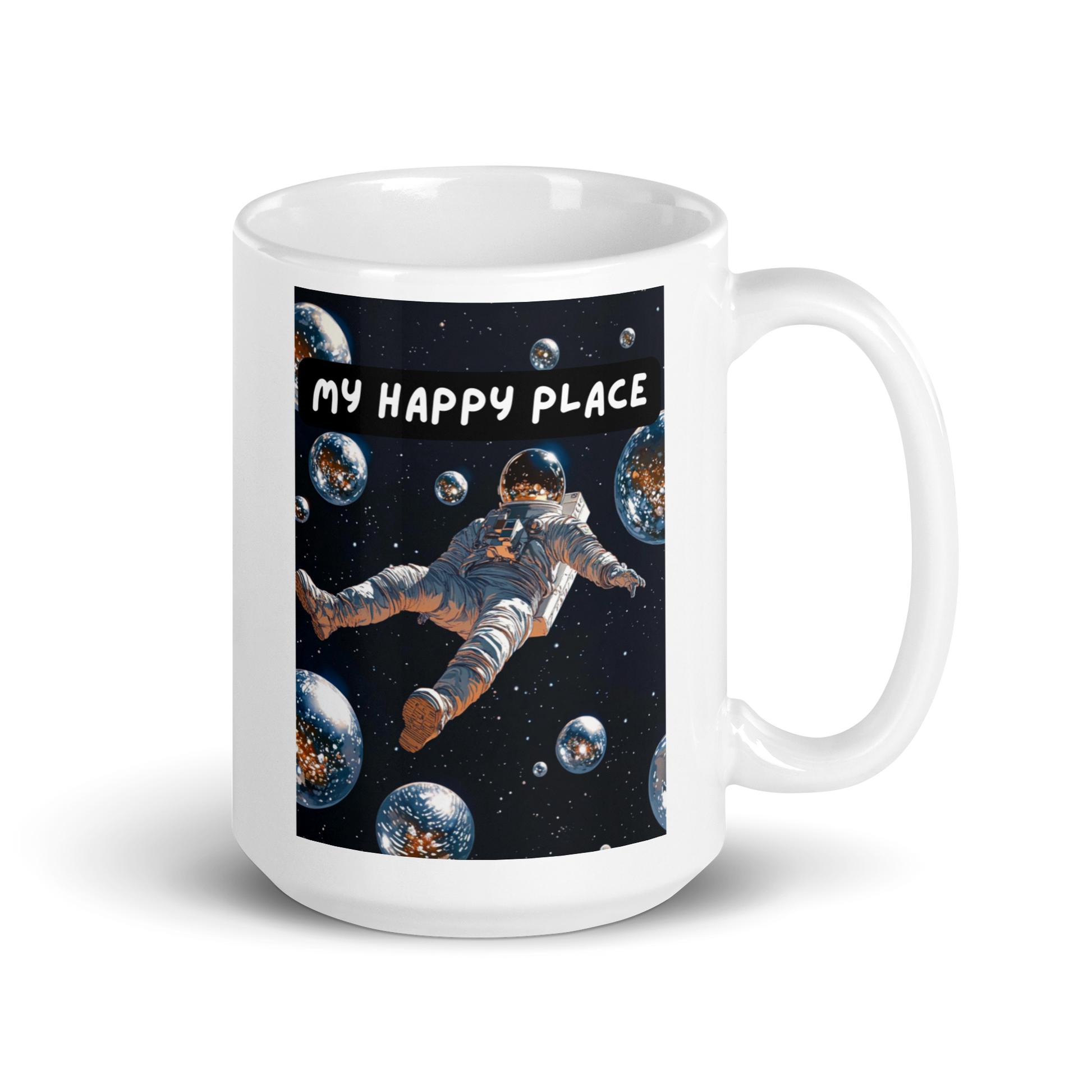 My Happy Place | White Glossy Mug | The Neurospicy Store 15 oz