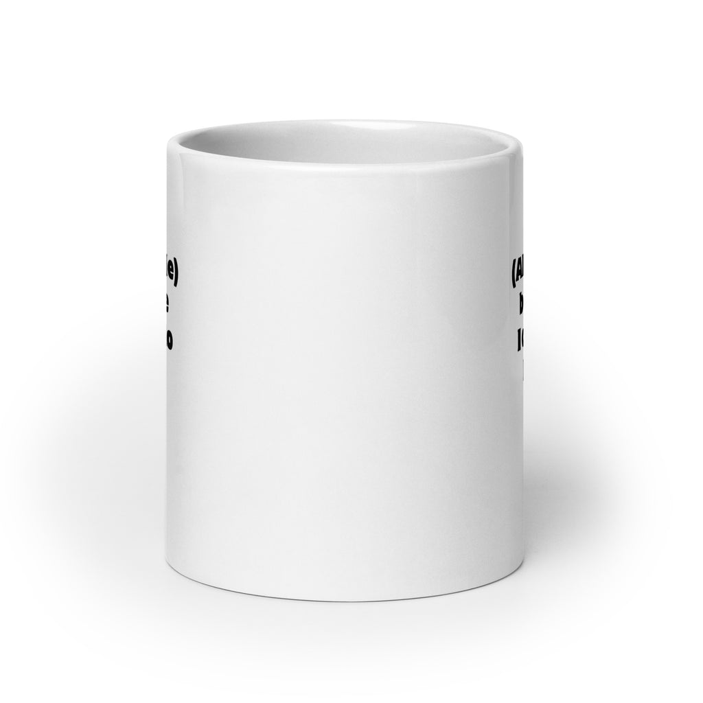 (ADHD+Me) Because I Don't Do Linear | White Glossy Mug | The Neurospicy Store
