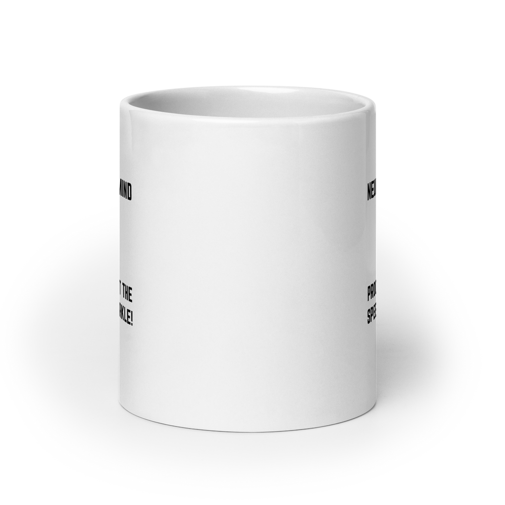 Neurospicy Mind Ahead Processing At The Speed Of Sparkle! | White Glossy Mug | The Neurospicy Store