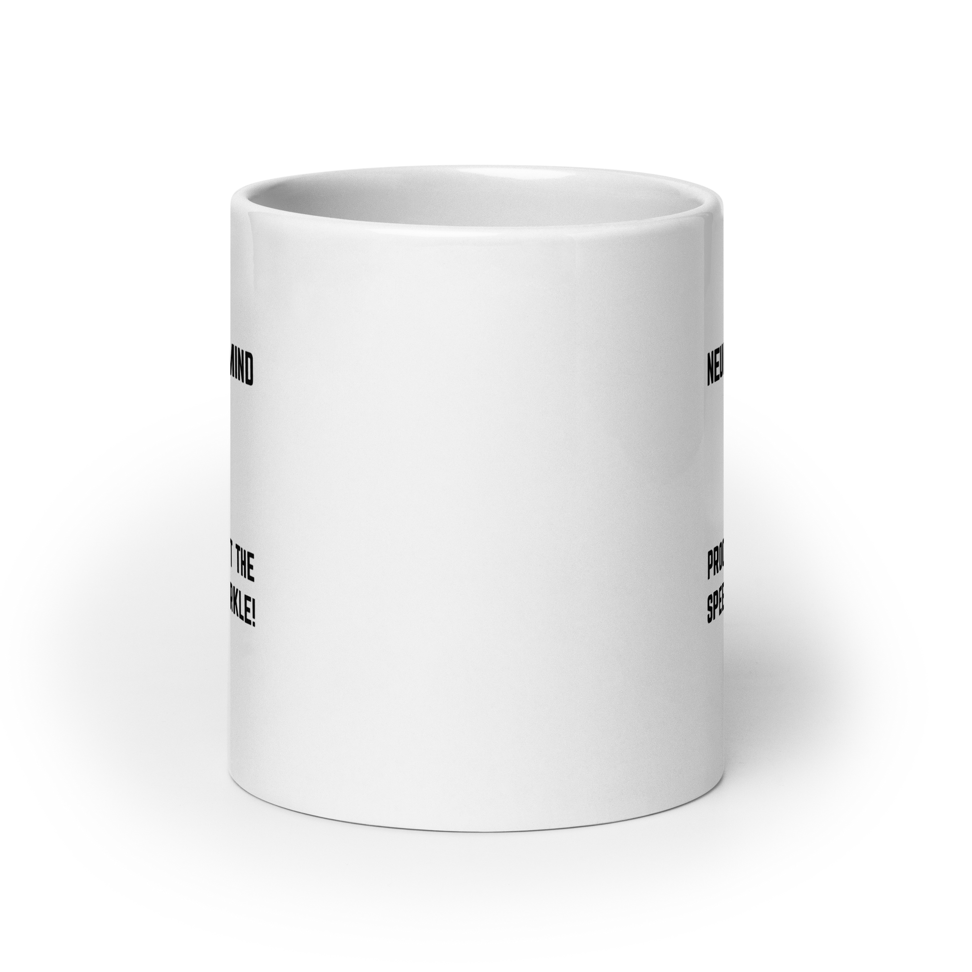 Neurospicy Mind Ahead Processing At The Speed Of Sparkle! | White Glossy Mug | The Neurospicy Store