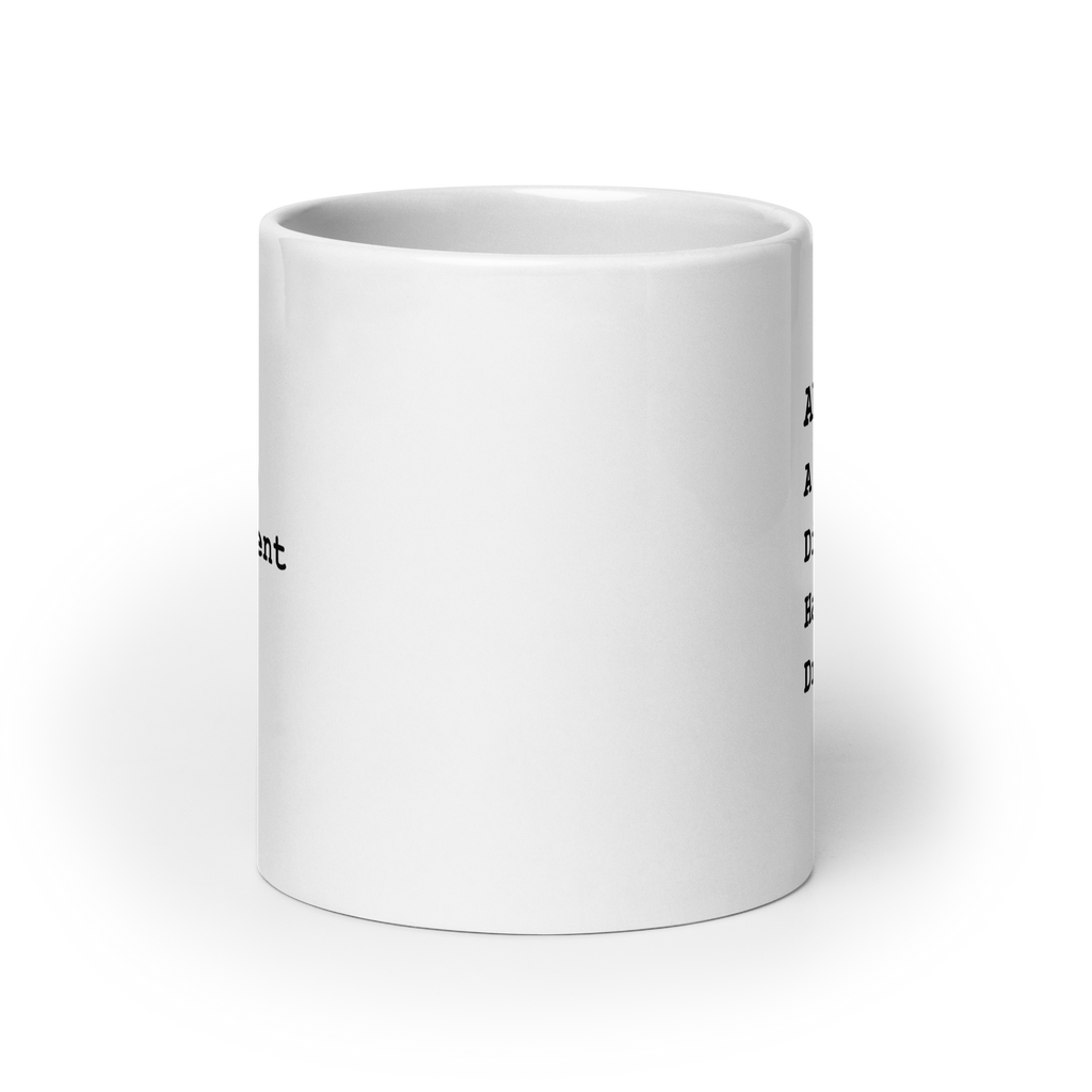ADHD A (very) Different Hard Drive | White Glossy Mug | The Neurospicy Store
