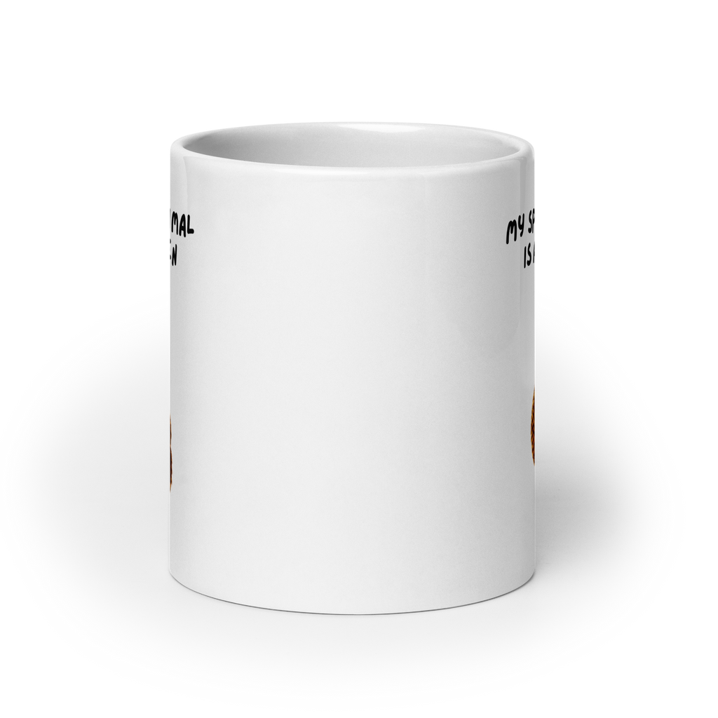 My Spirit Animal Is A Chicken | White Glossy Mug | The Neurospicy Store