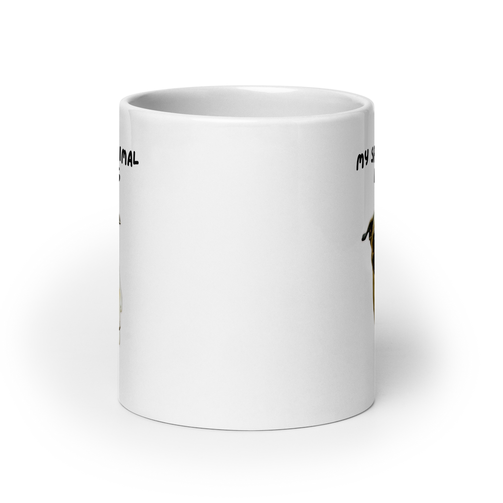 My Spirit Animal Is A Pug | White Glossy Mug | The Neurospicy Store