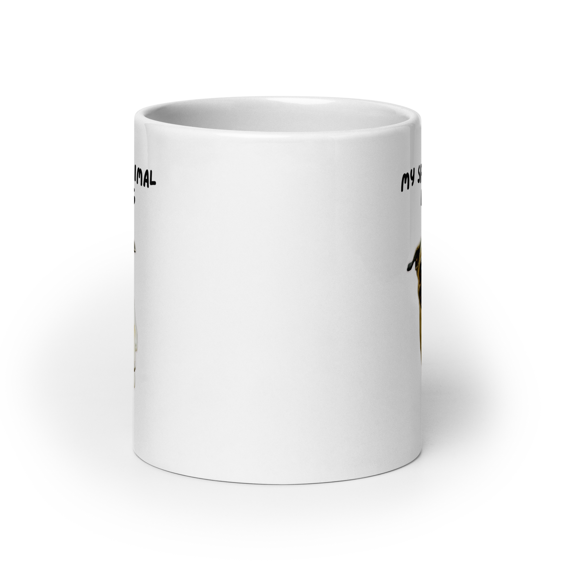 My Spirit Animal Is A Pug | White Glossy Mug | The Neurospicy Store
