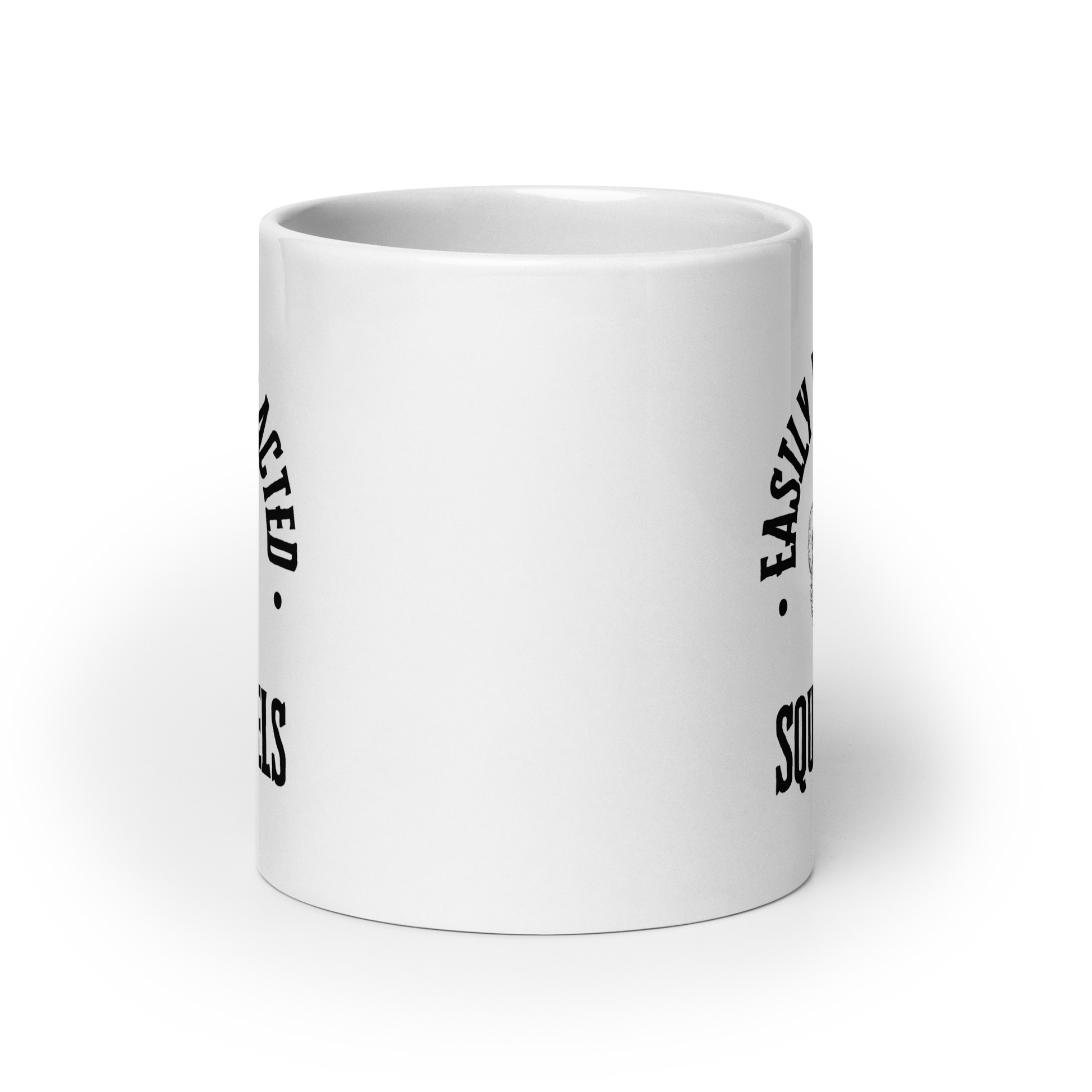 Easily Distracted By Squirrels | White Glossy Mug | The Neurospicy Store