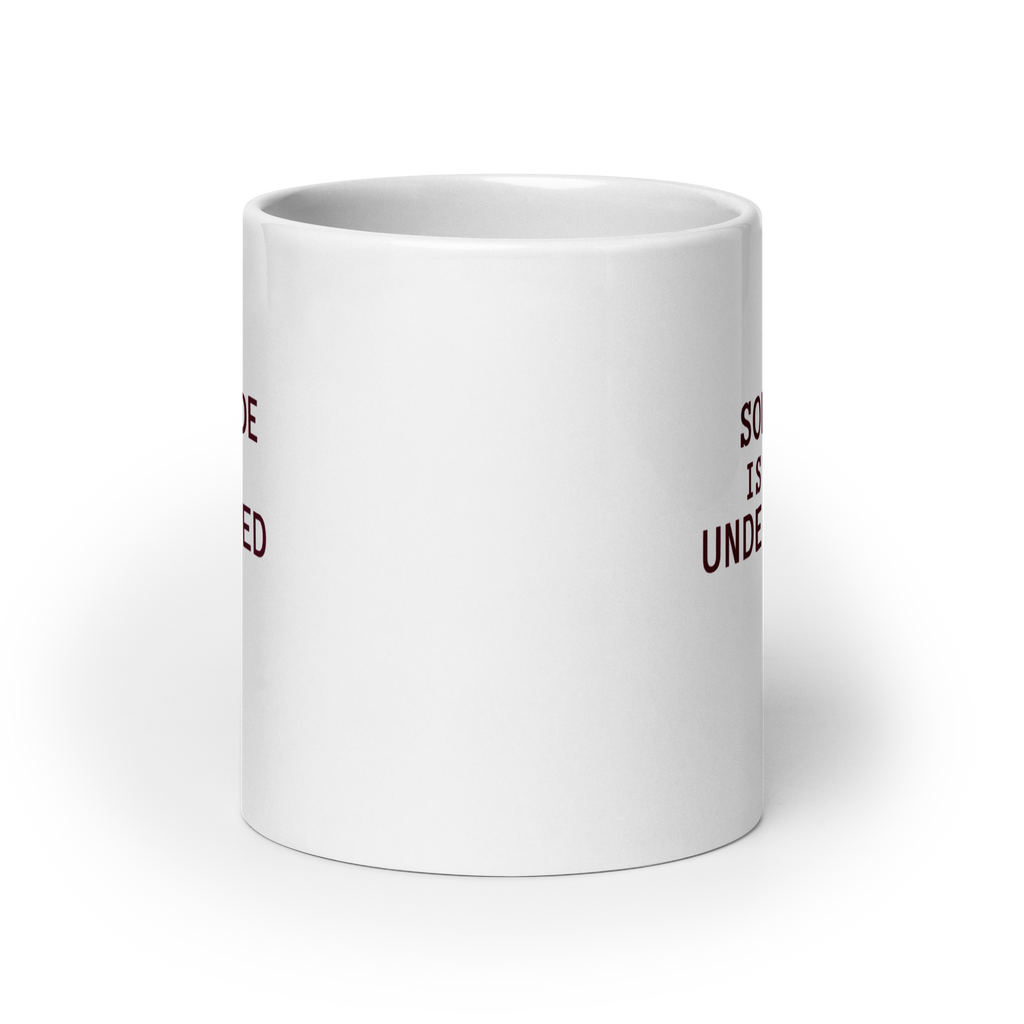 Solitude Is Underrated | White Glossy Mug | The Neurospicy Store