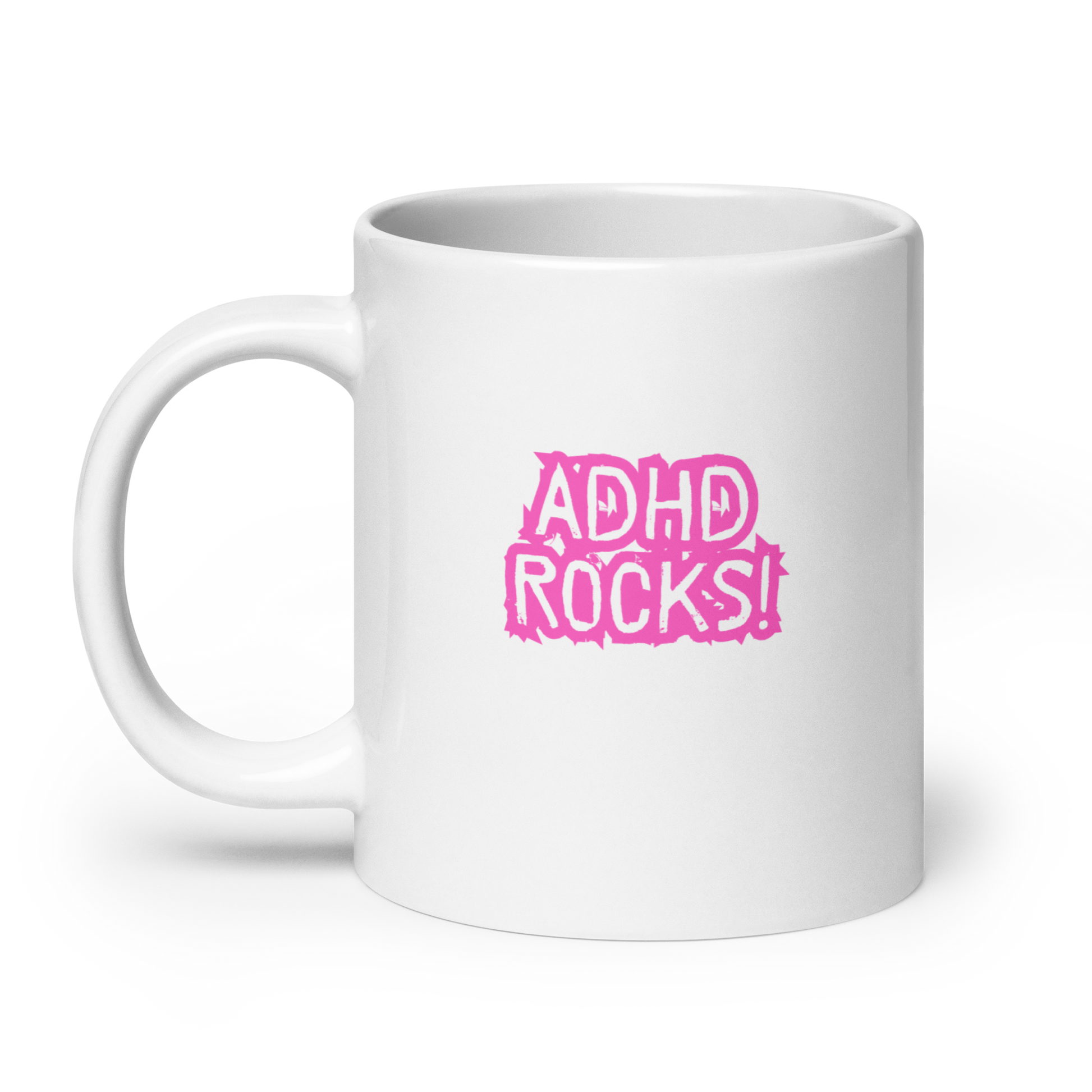 ADHD Rocks! | White Glossy Mug | The Neurospicy Store
