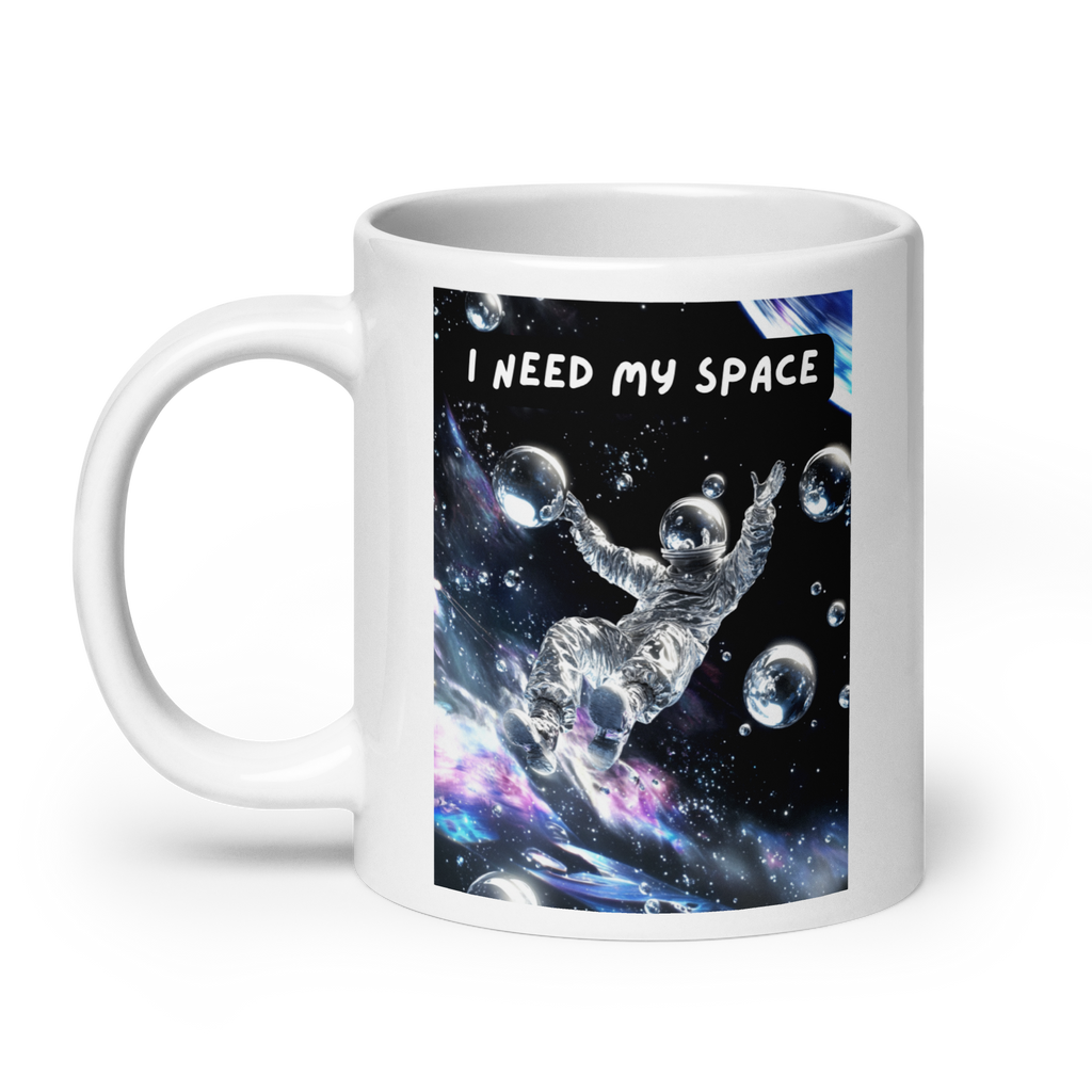 I Need My Space | White Glossy Mug | The Neurospicy Store