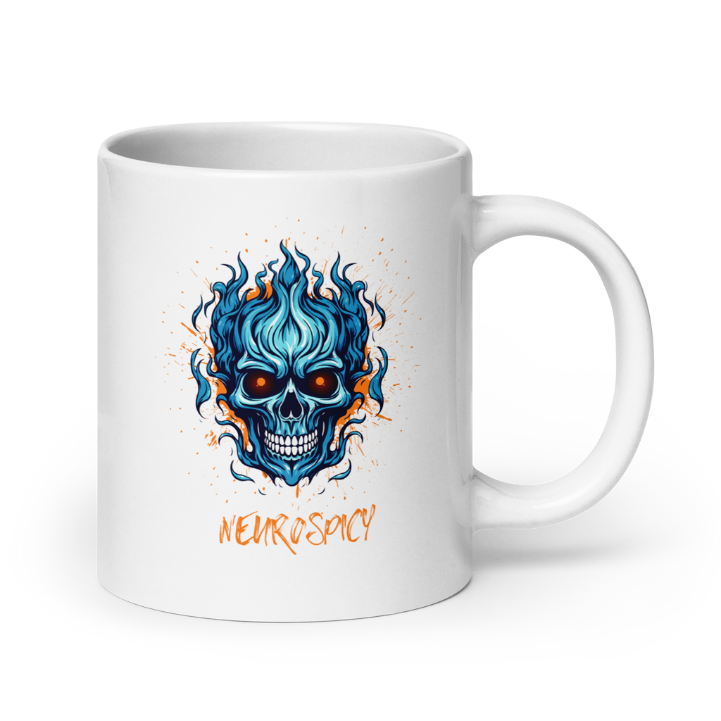 Neurospicy | White Glossy Mug | The Neurospicy Store 20 oz