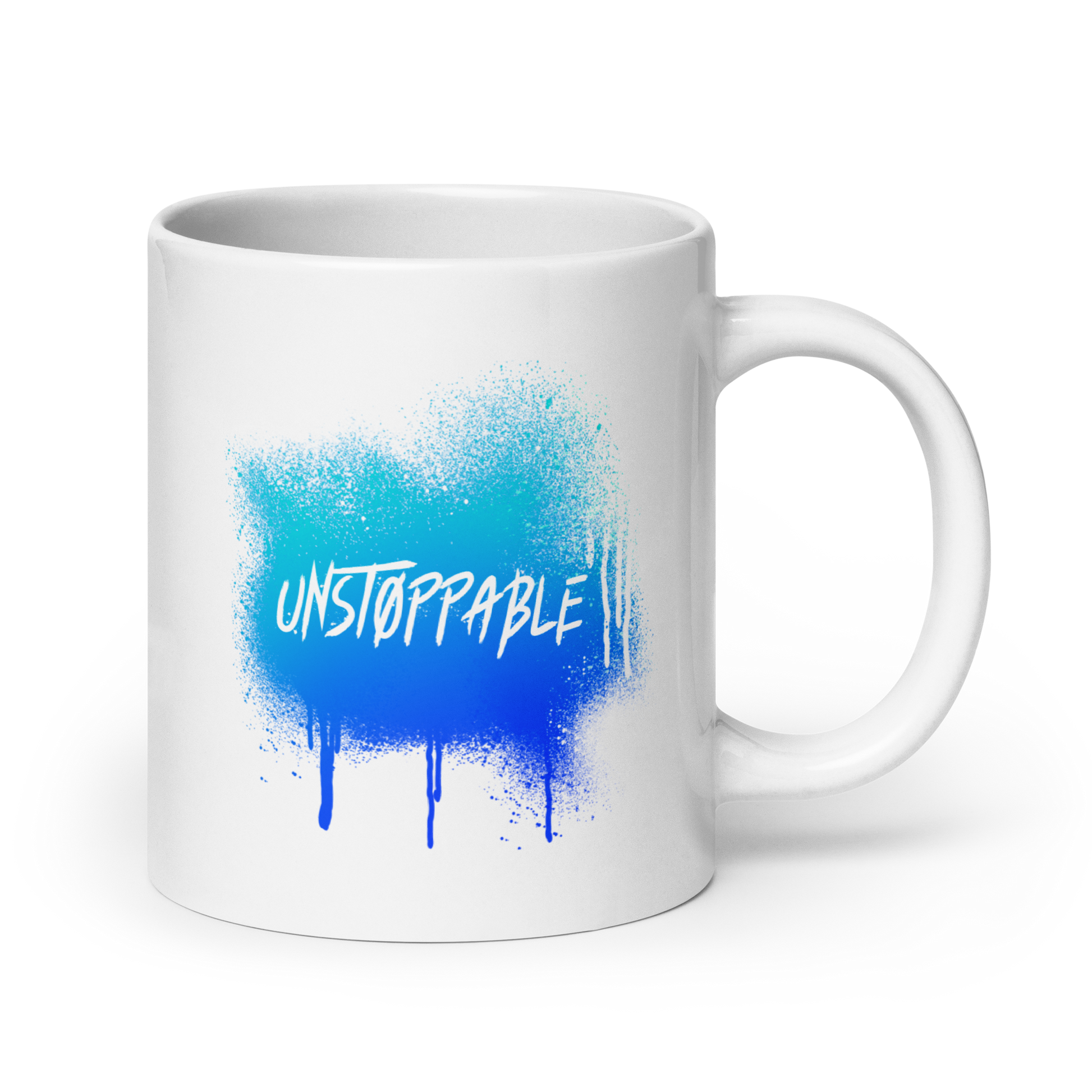 Unstoppable | White Glossy Mug | The Neurospicy Store 20 oz